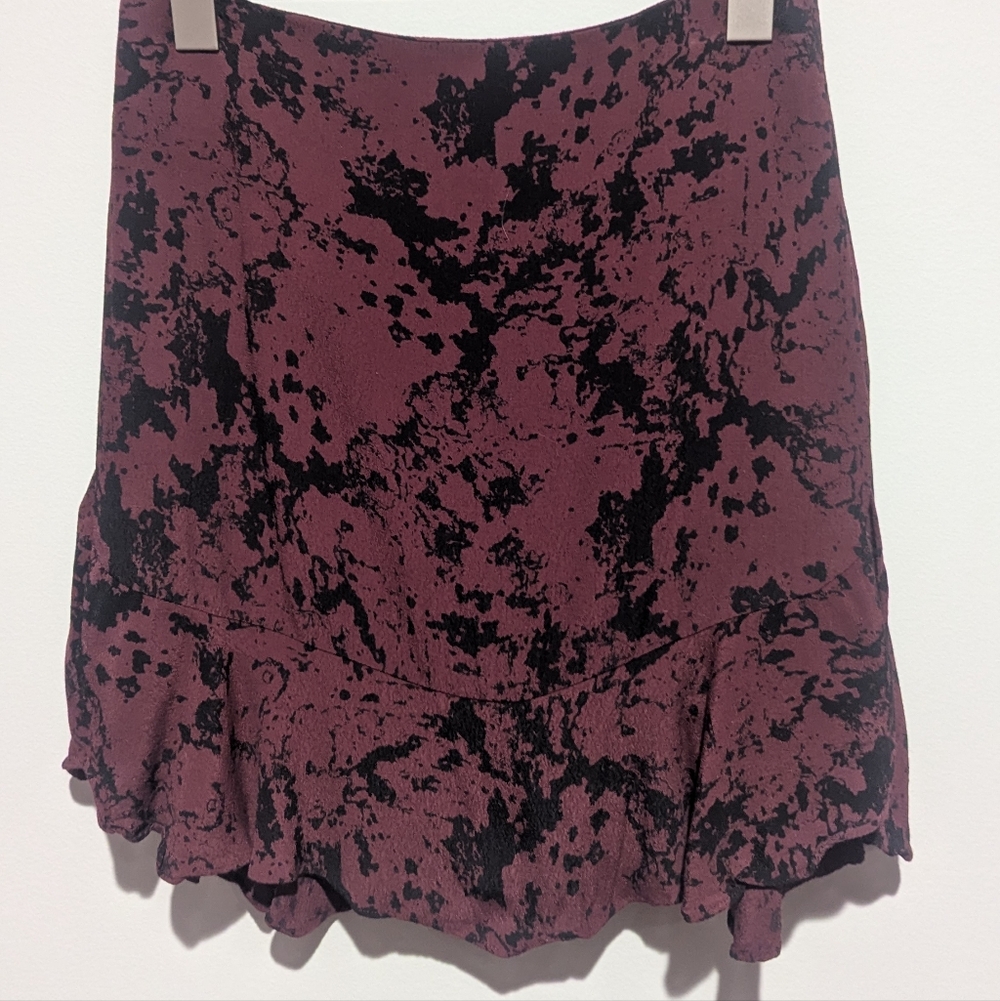 Elegant Black and Purple Women's Skirt